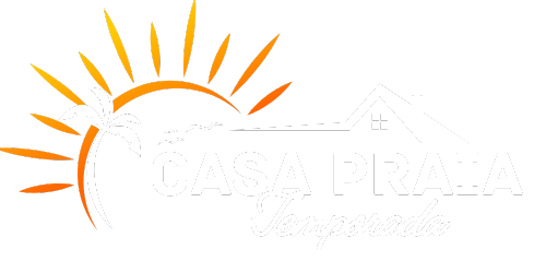 casa da praia para temporada logo branco